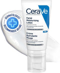 CeraVe Facial Moisturising Lotion PM 52ml, For Normal to Dry Skin, For Daily Use, Hyaluronic Acid + Niacinamide + Ceramides, Lightweight & Non-Greasy, Fragrance Free + Non-Comedogenic + Oil-Free