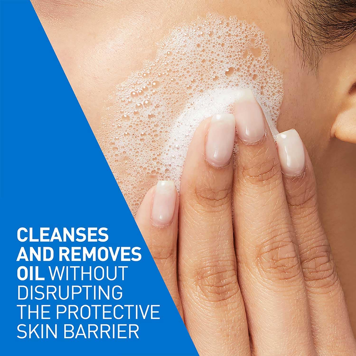 CeraVe Foaming Cleanser Gel Face Wash 236ml, Oil Control For Normal to Oily Skin, Removes Oil & Protects Skin Barrier, For Face + Body, Niacinamide + Ceramides, Fragrance Free